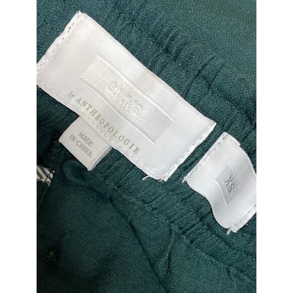 Anthropologie Ett Twa Women's Green High Rise Wide Leg Trousers Pants Size XS - Picture 3 of 4
